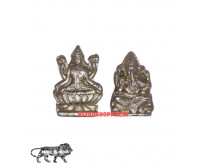 Parad Laxmi-Ganesh Statue (115gm.) in 80% Pure Mercury ( Activated & Siddh )